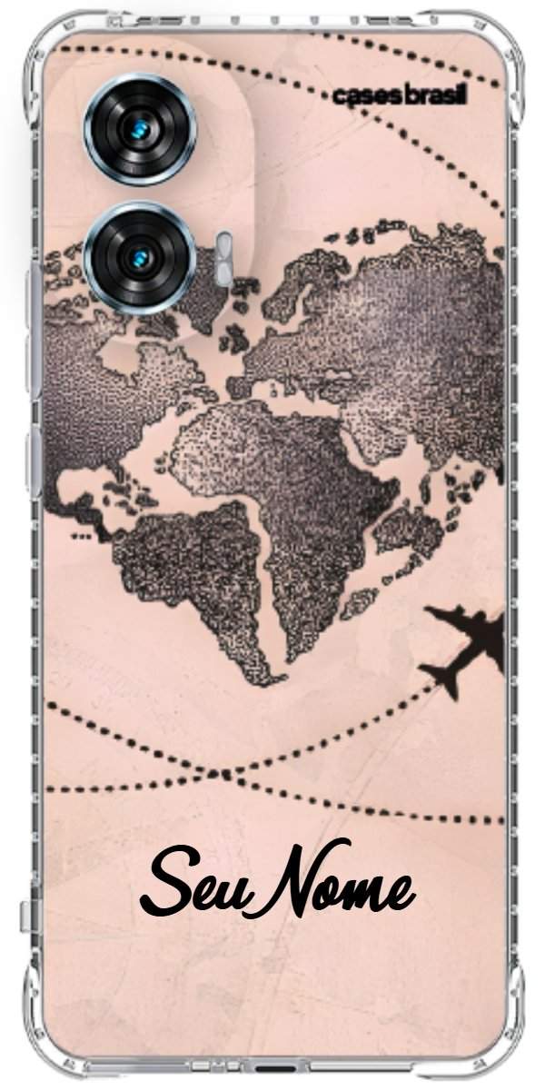 Capinha para Celular Amor por Viajar Rose