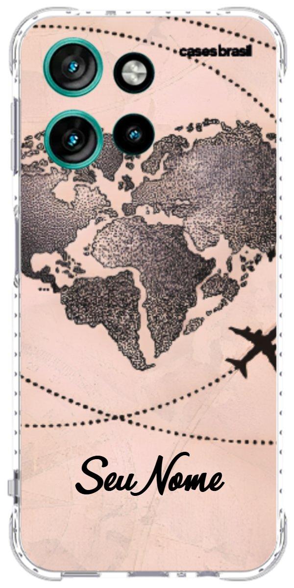 Capinha para Celular Amor por Viajar Rose