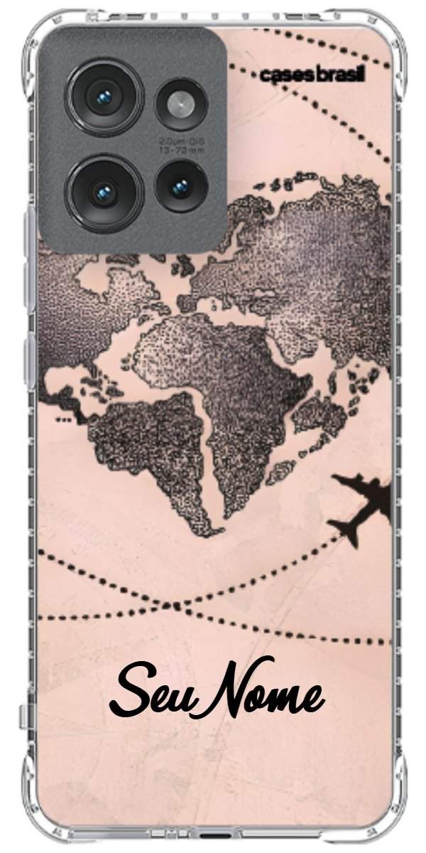 Capinha para Celular Amor por Viajar Rose