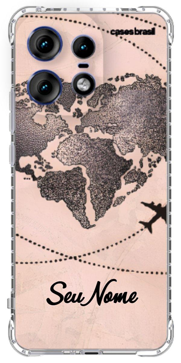Capinha para Celular Amor por Viajar Rose