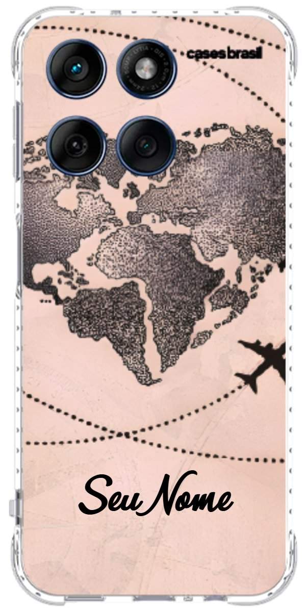Capinha para Celular Amor por Viajar Rose