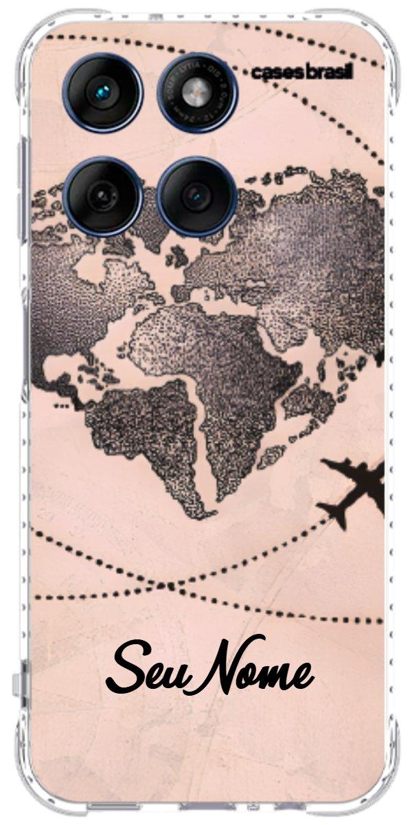 Capinha para Celular Amor por Viajar Rose