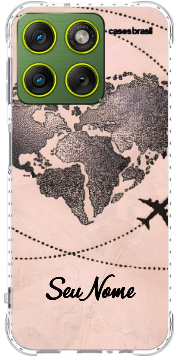 Capinha para Celular Amor por Viajar Rose