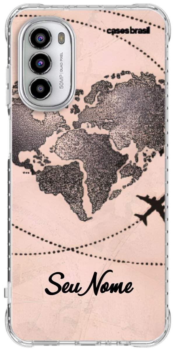 Capinha para Celular Amor por Viajar Rose