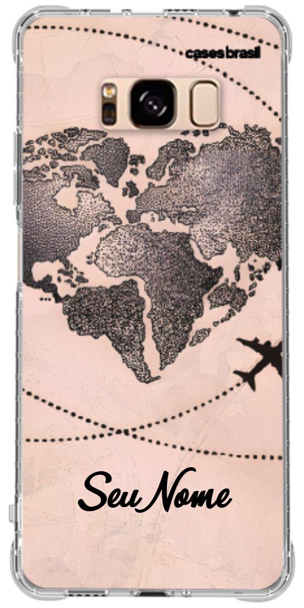 Capinha para Celular Amor por Viajar Rose