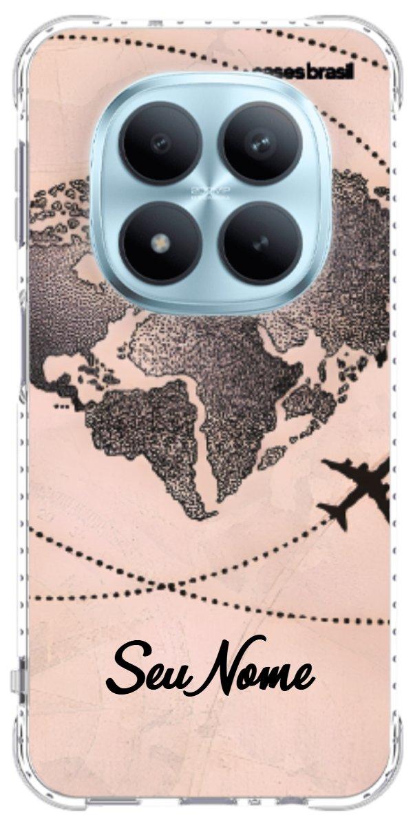 Capinha para Celular Amor por Viajar Rose