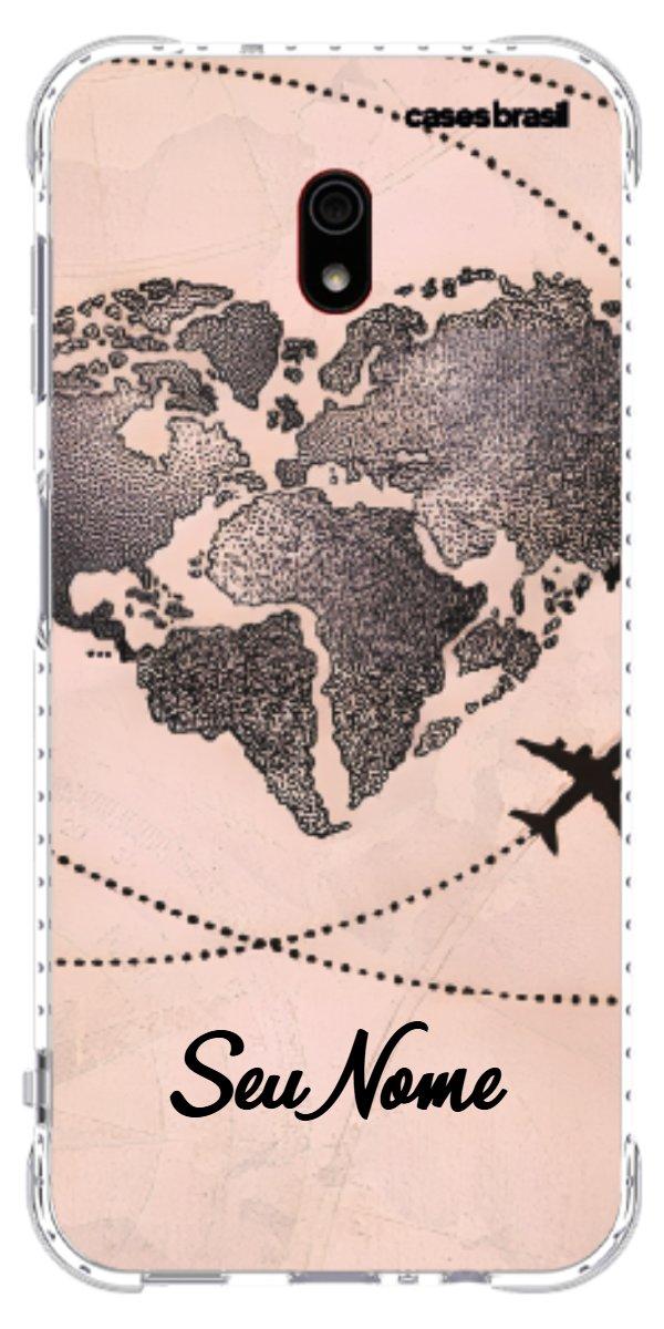 Capinha para Celular Amor por Viajar Rose