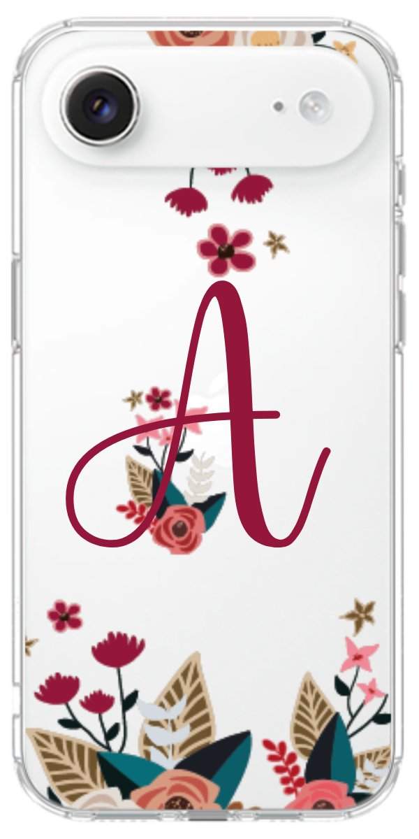 Capinha para Celular Flores com a Inicial
