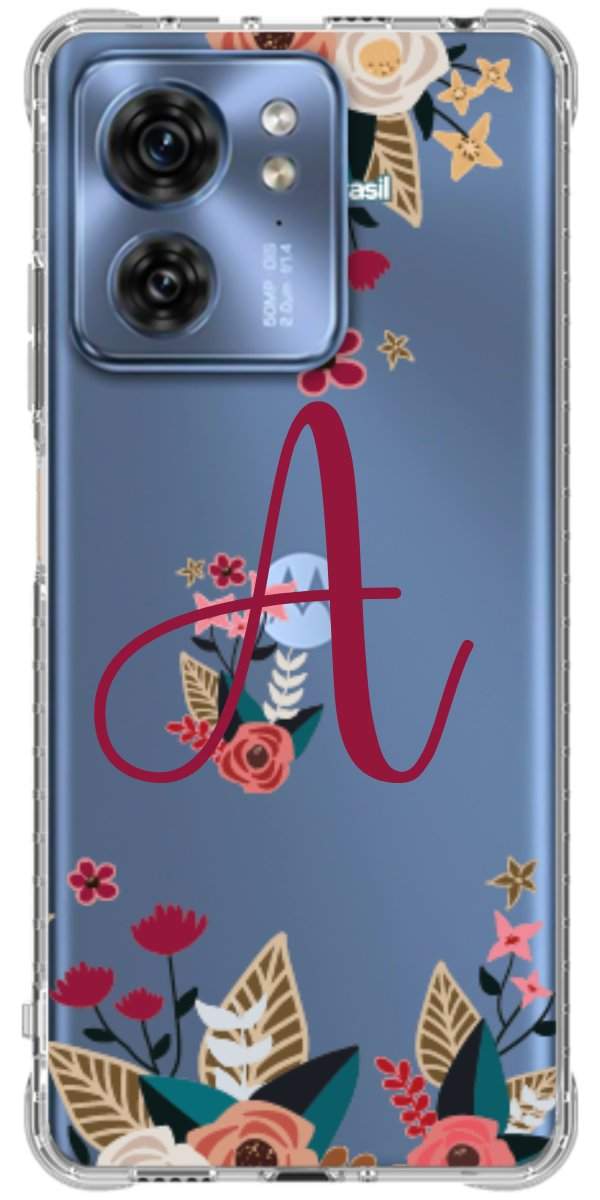 Capinha para Celular Flores com a Inicial