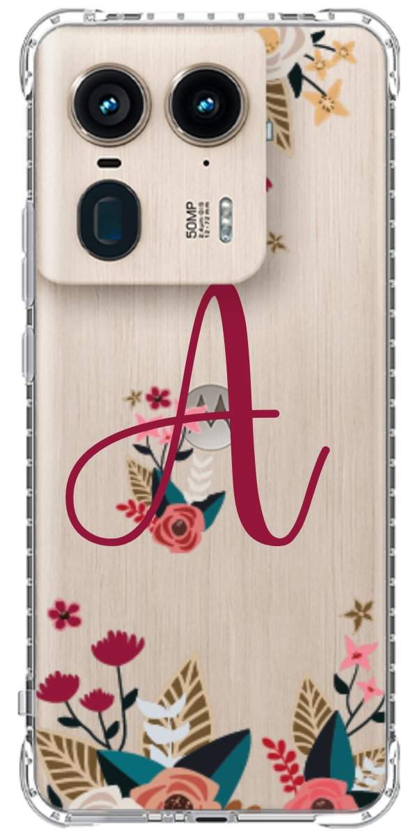 Capinha para Celular Flores com a Inicial