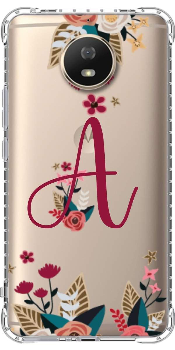 Capinha para Celular Flores com a Inicial
