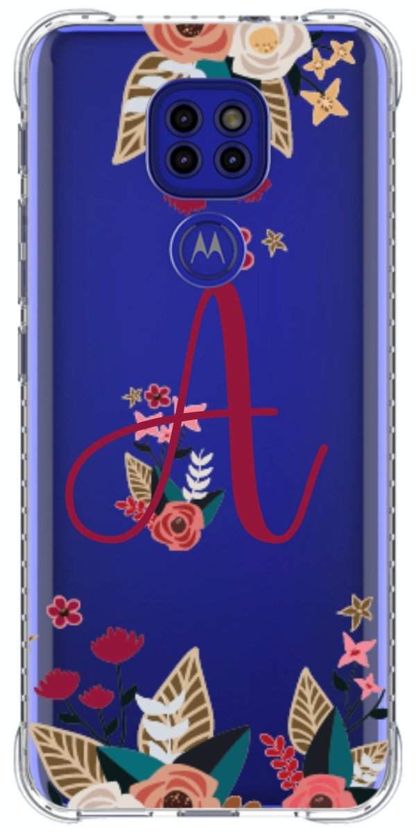 Capinha para Celular Flores com a Inicial