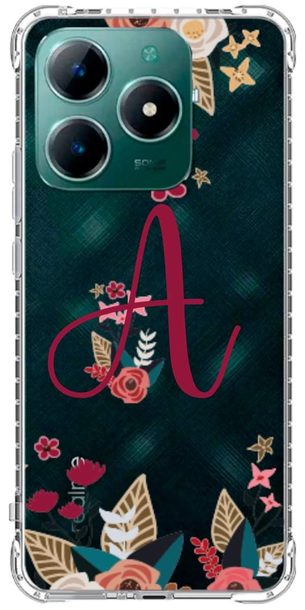 Capinha para Celular Flores com a Inicial