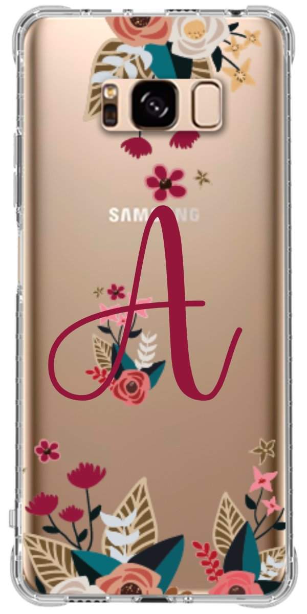 Capinha para Celular Flores com a Inicial