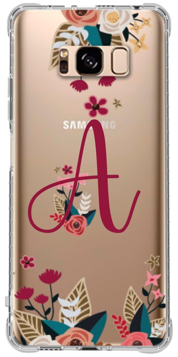 Capinha para Celular Flores com a Inicial
