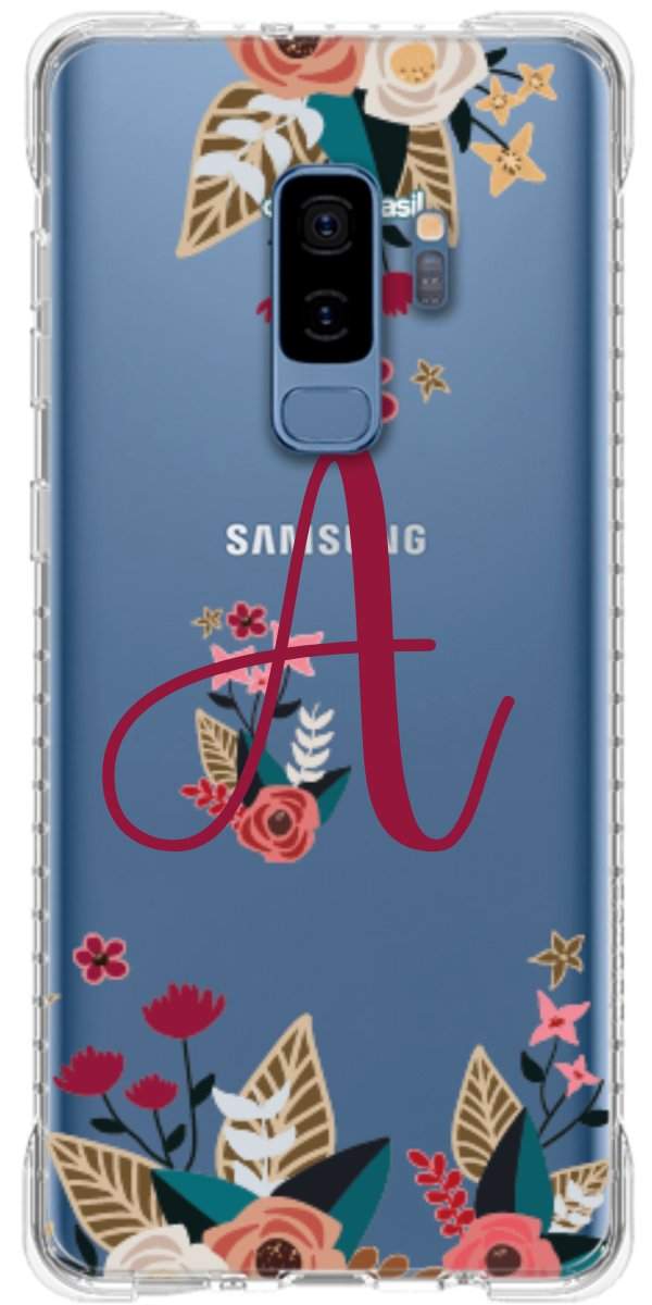 Capinha para Celular Flores com a Inicial