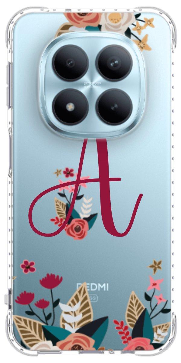 Capinha para Celular Flores com a Inicial