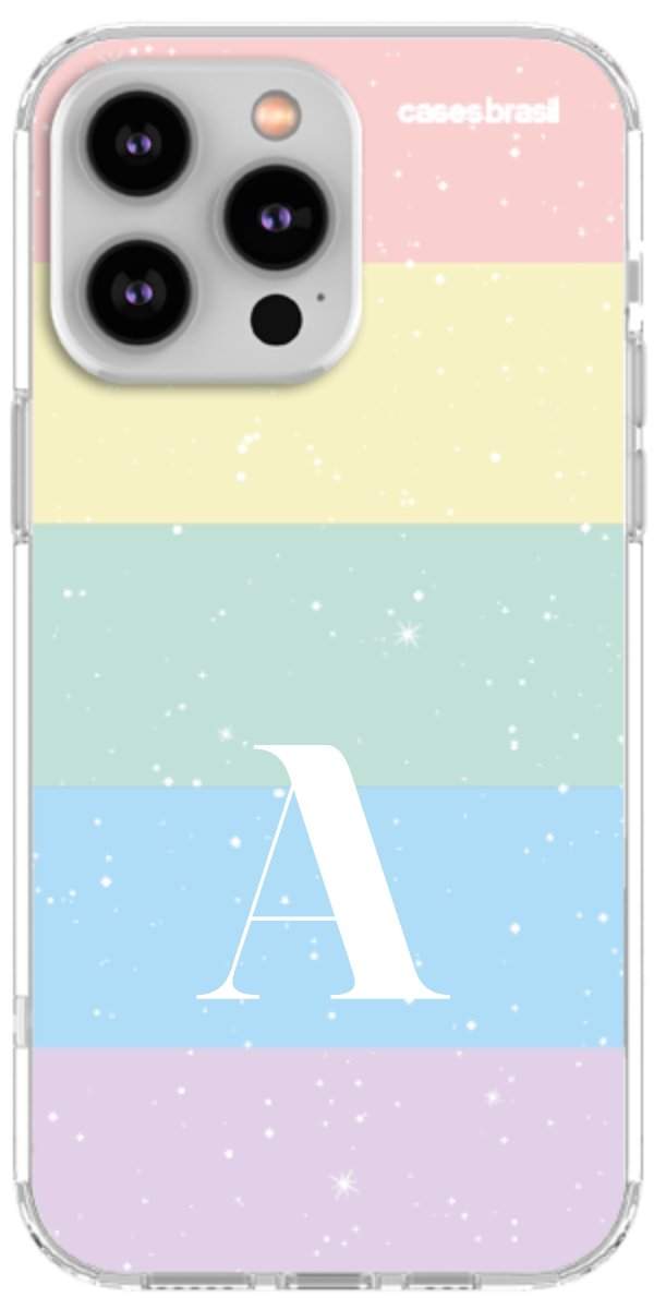 Capinha para Celular Arco-íris Estrelado