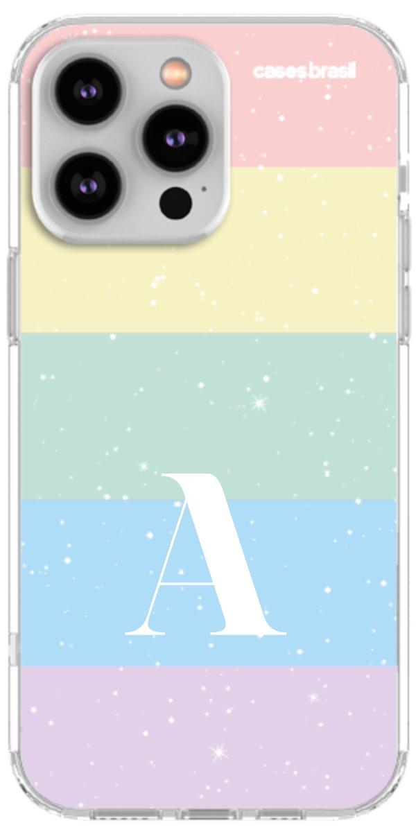 Capinha para Celular Arco-íris Estrelado