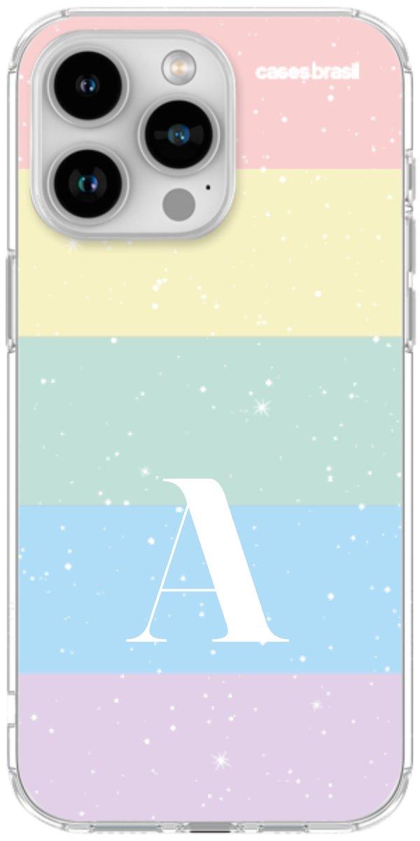 Capinha para Celular Arco-íris Estrelado