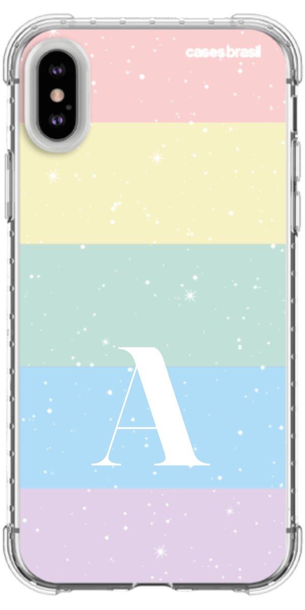 Capinha para Celular Arco-íris Estrelado