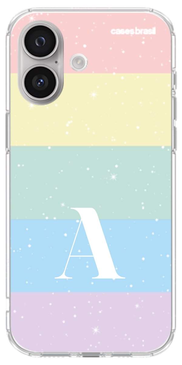 Capinha para Celular Arco-íris Estrelado