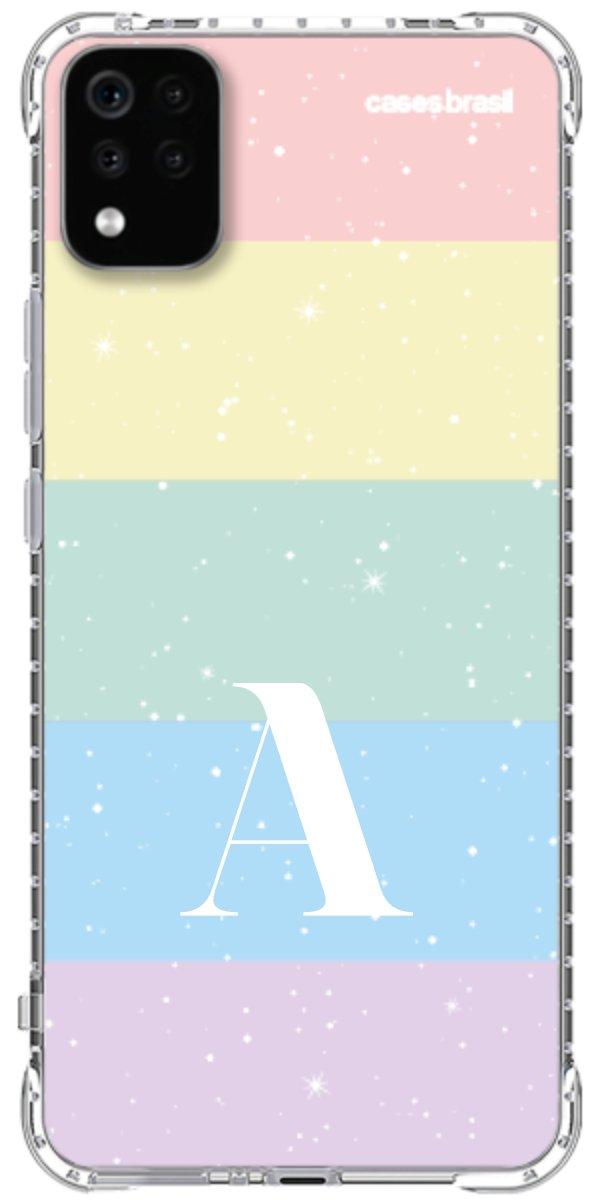Capinha para Celular Arco-íris Estrelado