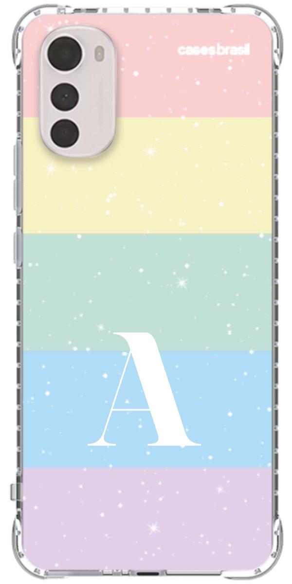 Capinha para Celular Arco-íris Estrelado