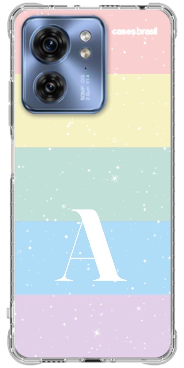 Capinha para Celular Arco-íris Estrelado
