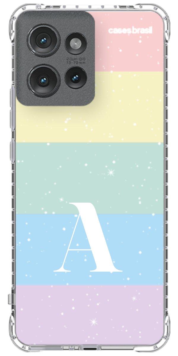 Capinha para Celular Arco-íris Estrelado