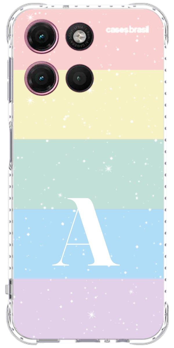 Capinha para Celular Arco-íris Estrelado