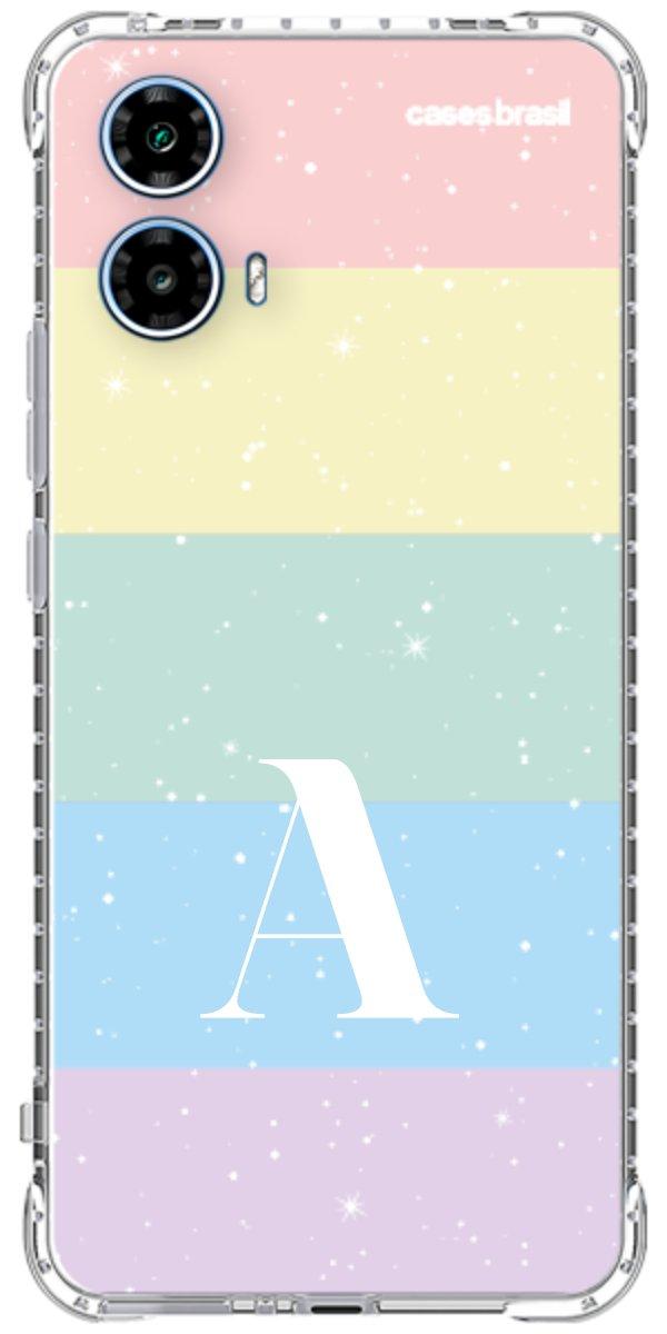 Capinha para Celular Arco-íris Estrelado