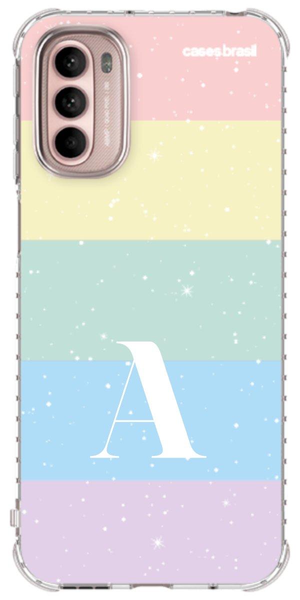 Capinha para Celular Arco-íris Estrelado