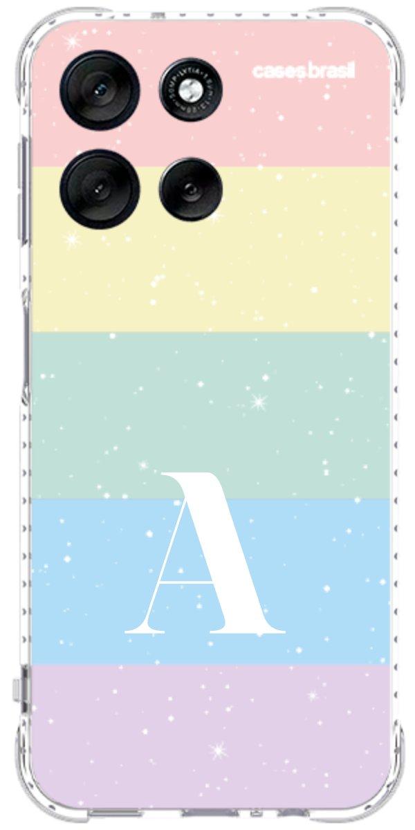 Capinha para Celular Arco-íris Estrelado