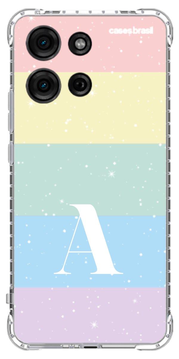 Capinha para Celular Arco-íris Estrelado