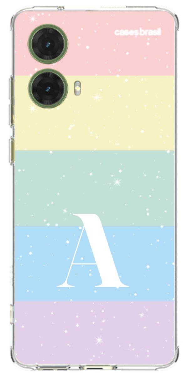 Capinha para Celular Arco-íris Estrelado