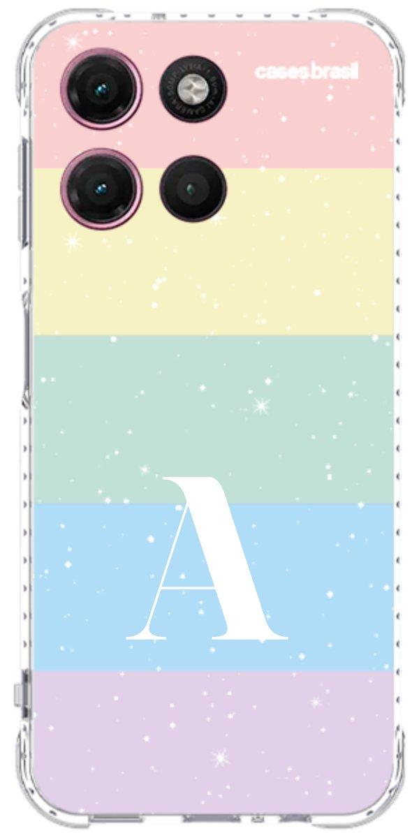 Capinha para Celular Arco-íris Estrelado