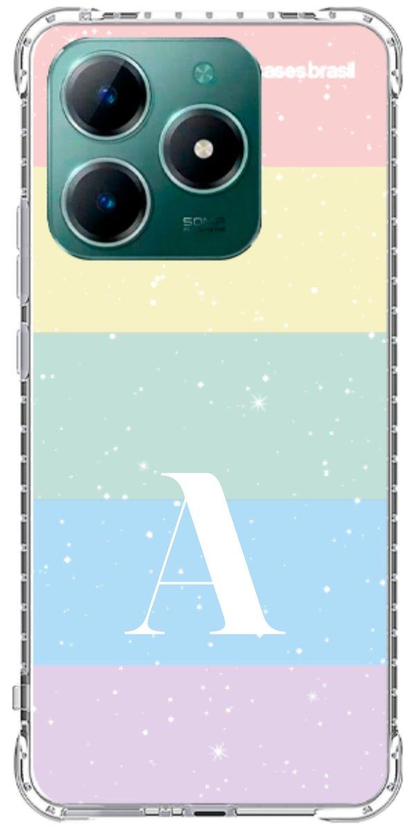 Capinha para Celular Arco-íris Estrelado