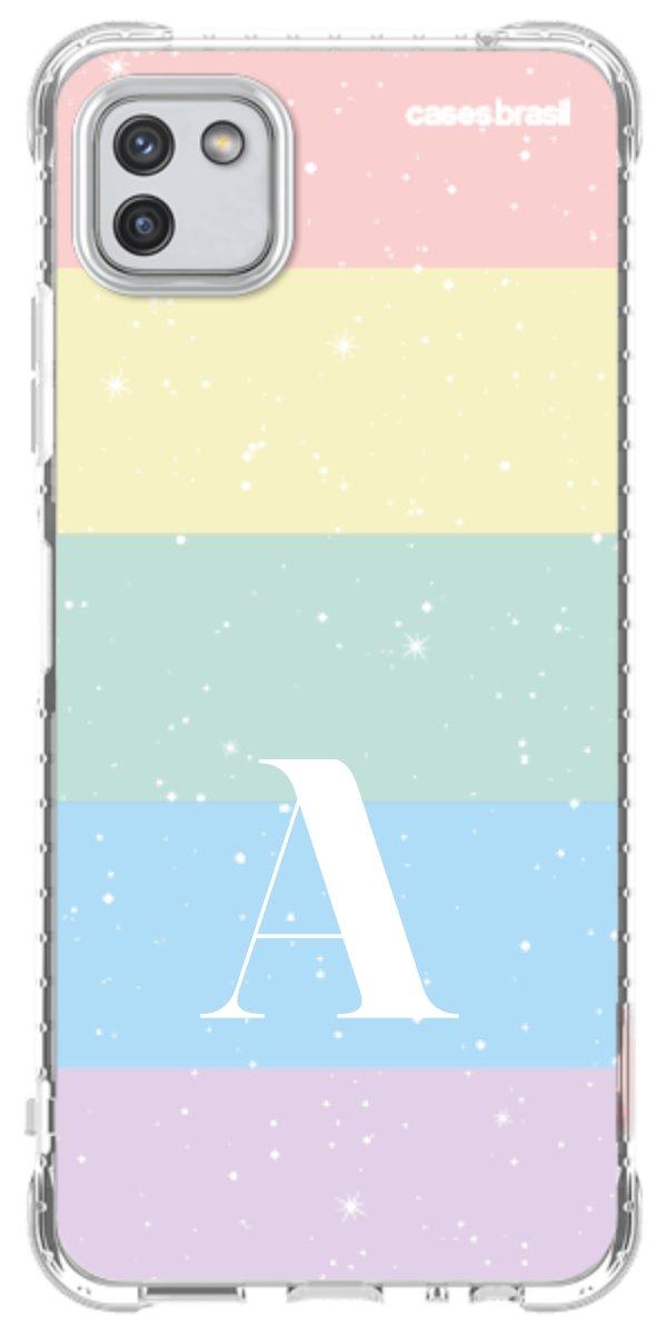 Capinha para Celular Arco-íris Estrelado