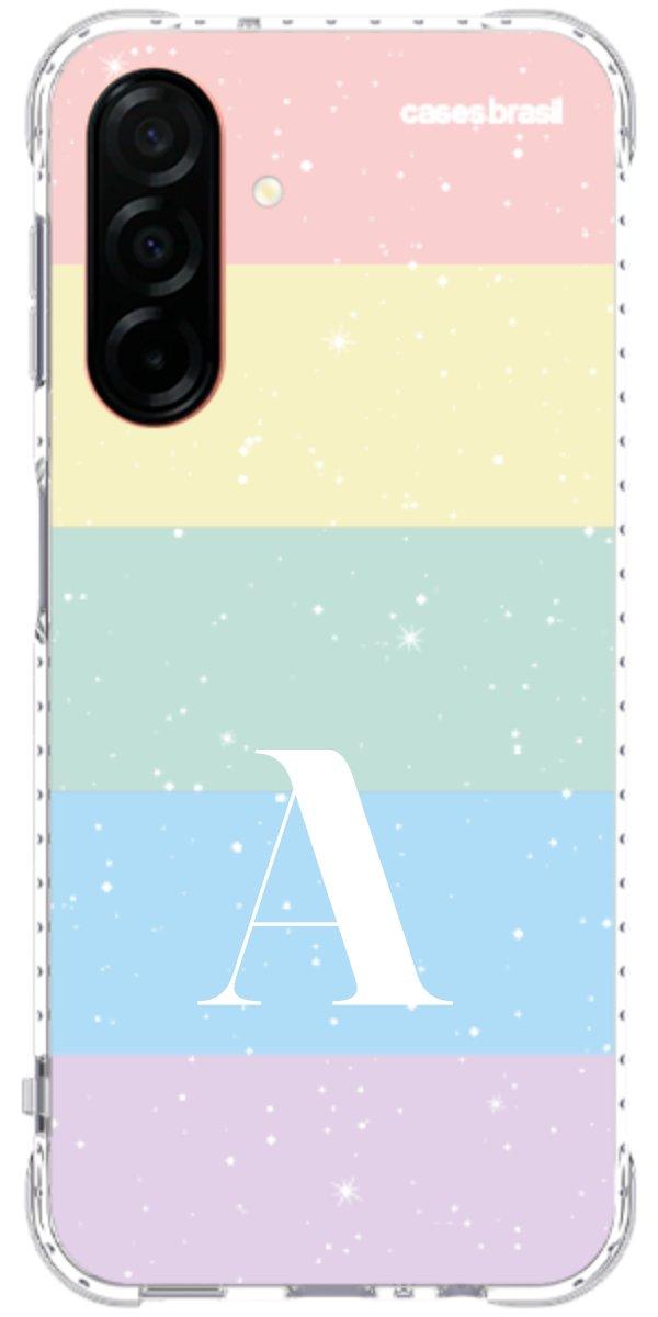 Capinha para Celular Arco-íris Estrelado