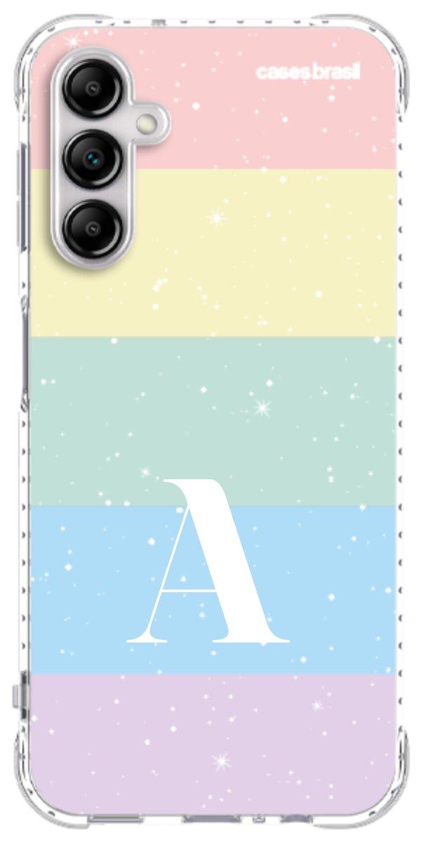 Capinha para Celular Arco-íris Estrelado