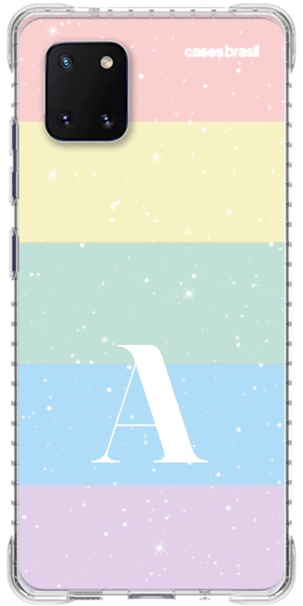 Capinha para Celular Arco-íris Estrelado
