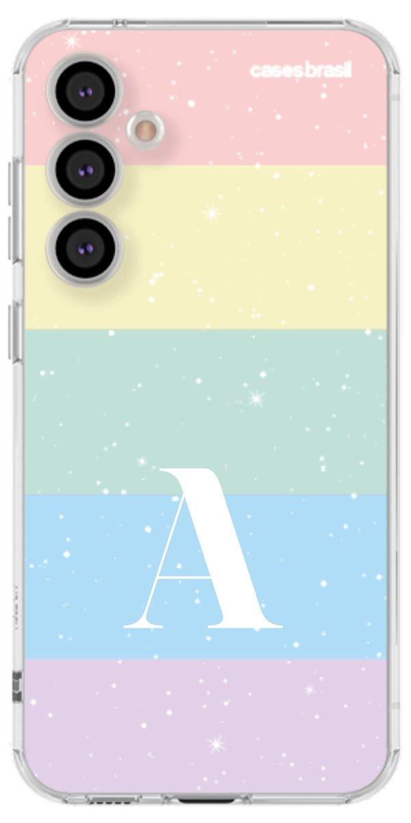 Capinha para Celular Arco-íris Estrelado