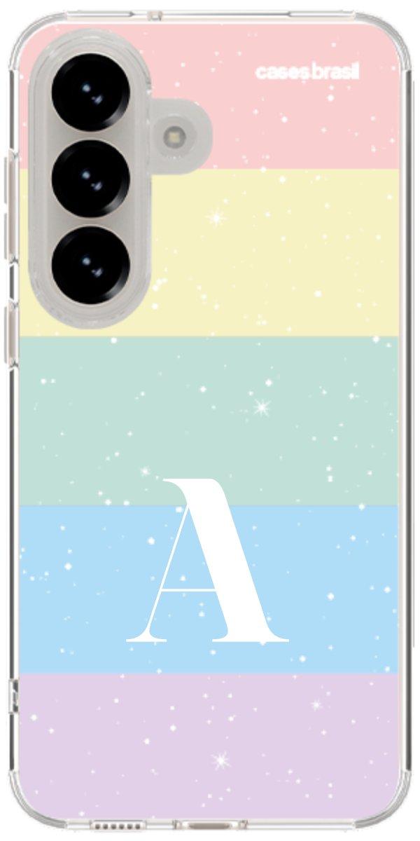 Capinha para Celular Arco-íris Estrelado