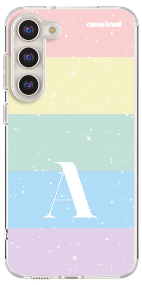 Capinha para Celular Arco-íris Estrelado