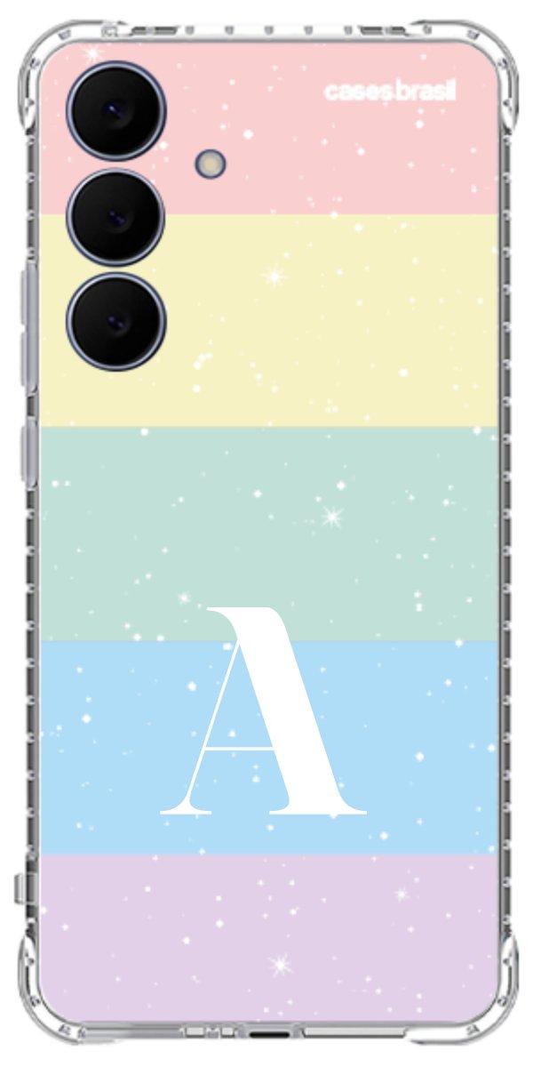Capinha para Celular Arco-íris Estrelado