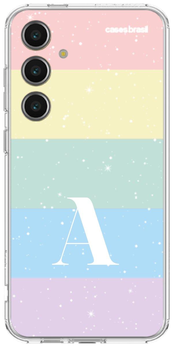 Capinha para Celular Arco-íris Estrelado