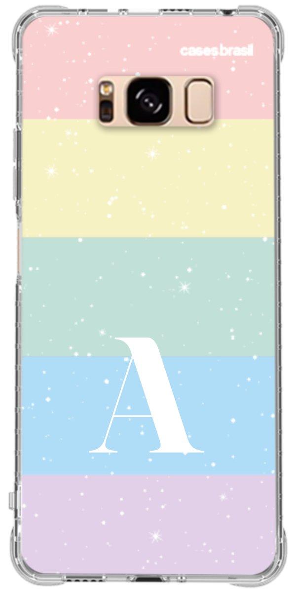 Capinha para Celular Arco-íris Estrelado