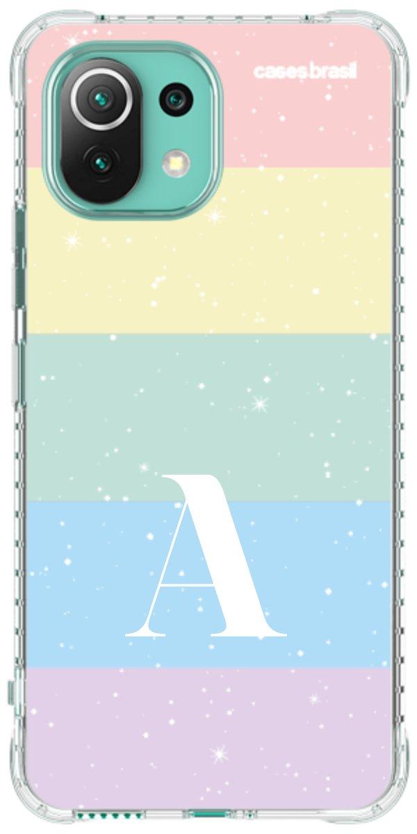 Capinha para Celular Arco-íris Estrelado
