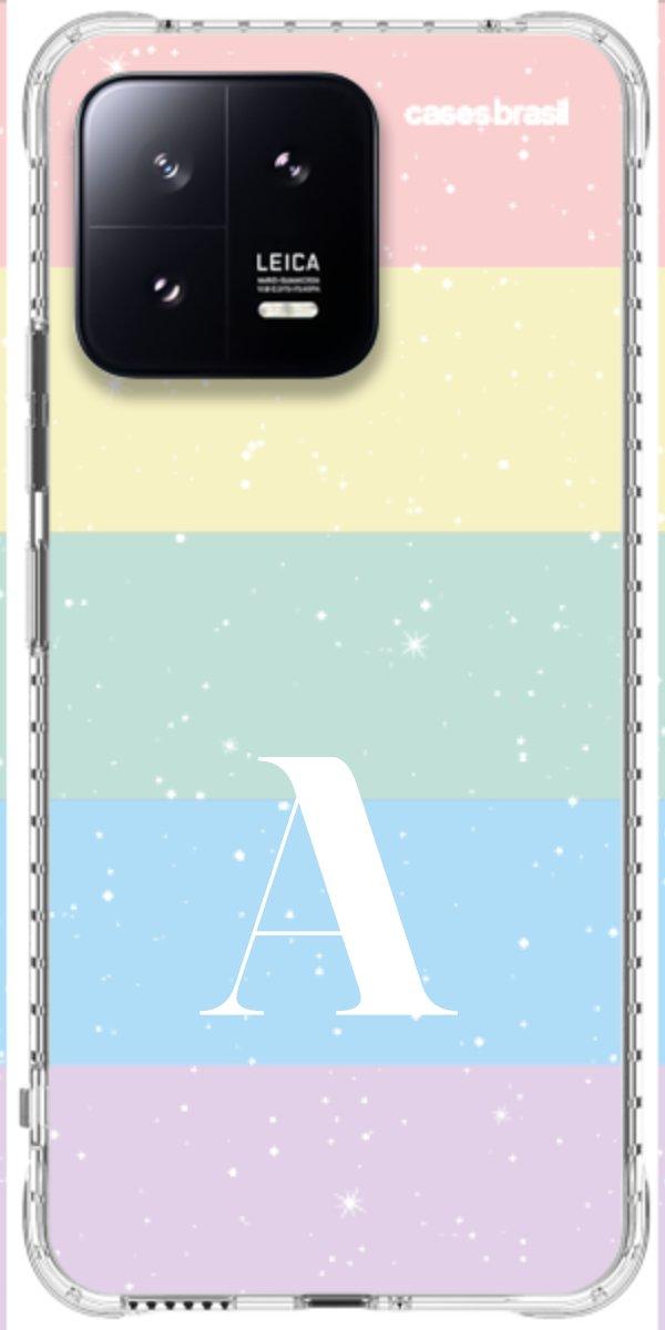 Capinha para Celular Arco-íris Estrelado